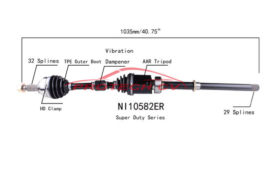 Nissan Right Front Axle Shaft Replacement NI10582ER EXTREME Weather Unit